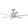Orbegozo CP 50120 Ventoinha de Teto com Comando, 120 cm, 65 W, 3 Velocidades, 6 Pás, Temporizador, Lâmpada G9 60 W, Cromado - 8436011056743