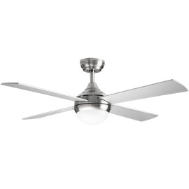 Orbegozo CP 129120 Ventoinha de Teto com Comando, 120 cm, 40 W, 6 Velocidades, 4 Pás, Temporizador, Luz LED Integrada 24 W Tri-Tom, Aço Inoxidável - 8435568406025