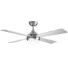 Orbegozo CP 129120 Ventoinha de Teto com Comando, 120 cm, 40 W, 6 Velocidades, 4 Pás, Temporizador, Luz LED Integrada 24 W Tri-Tom, Aço Inoxidável - 8435568406025