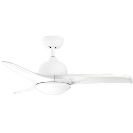 Orbegozo CP 126105 Ventoinha de Teto com Comando, 105 cm, 40 W, 6 Velocidades, 3 Pás, Temporizador, Luz LED Integrada 24 W Tri-Tom, Branco - 8435568405998