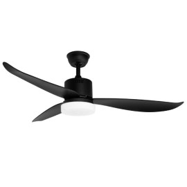 Orbegozo CP 102132 Ventoinha de Teto com Comando, 132 cm, 60 W, 3 Velocidades, 3 Pás, Temporizador, Luz LED Integrada 12 W, Preto - 8435568401327