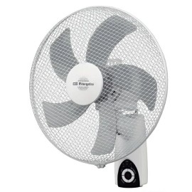 Orbegozo WF 5040 Ventoinha de Parede com Comando, 40 cm, 45 W, 3 Velocidades, 5 Pás, Temporizador, Branco - 8435568407534