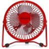 Orbegozo PW 1027 Ventoinha Mini, USB, 10 cm, 2.5 W, 3 Pás Metálicas, Vermelho - 8435568405752