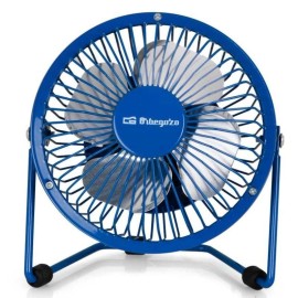 Orbegozo PW 1026 Ventoinha Mini, Portátil, USB, 10 cm, 2.5 W, 3 Pás Metálicas, Azul - 8435568404403