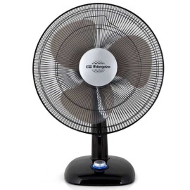 Orbegozo TF 0124 Ventoinha de Mesa, 20 cm, 25 W, 2 Velocidades, 3 Pás, Oscilação, Inclinação Regulável, Display LED, Preto - 8436044533709
