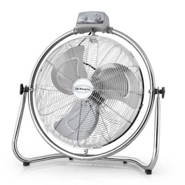 Orbegozo PWO 0936 Ventoinha de Chão Industrial, 35 cm, 45 W, 3 Velocidades, 3 Pás, Inox - 8436044535314