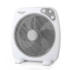 Orbegozo Box Fan BF 0140 Ventoinha de Mesa, 40 cm, 60 W, 3 Velocidades, 4 Pás, Temporizador, Branco - 8436011053797