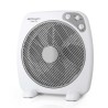 Orbegozo Box Fan BF 0140 Ventoinha de Mesa, 40 cm, 60 W, 3 Velocidades, 4 Pás, Temporizador, Branco - 8436011053797