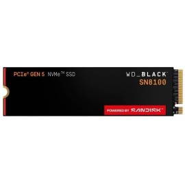 Western Digital SanDisk WD-SSD WD BK SN8100 1TB Disco SSD WD Black SN8100 1 TB M.2 PCI Express 5.0 - WDS100T1X0M - 0619659220884