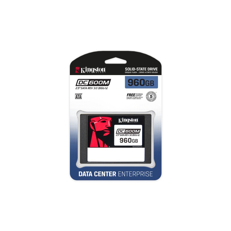 Kingston Technology DC600M 960GB Disco SSD 960 GB 2.5" Serial ATA III 3D TLC NAND - SEDC600M/960G - 0740617334913