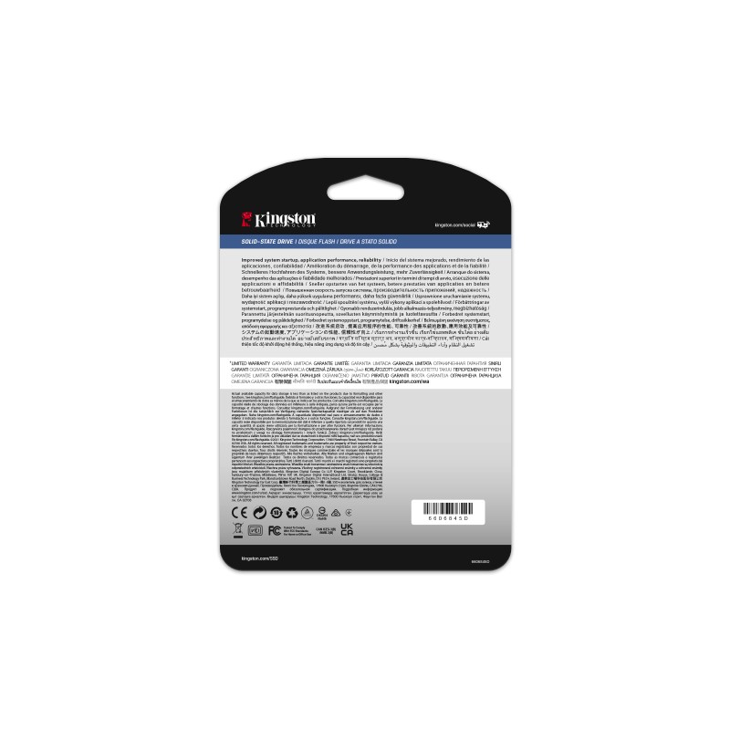 Kingston Technology DC600M 960GB Disco SSD 960 GB 2.5" Serial ATA III 3D TLC NAND - SEDC600M/960G - 0740617334913