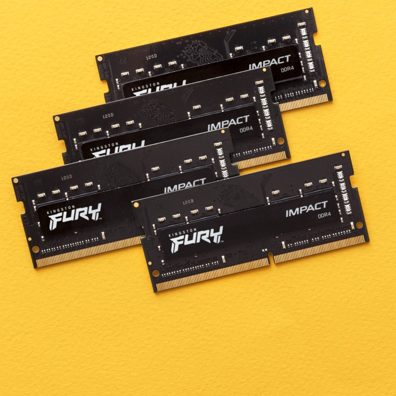 Kingston Technology FURY Impact Módulo de Memória RAM 8 GB 1 x 8 GB DDR4 3200 MT/s CL20 260-pin SO-DIMM - KF432S20IB/8 - 0740617318449