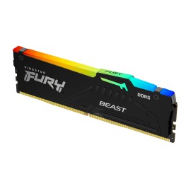 Kingston Technology Fury Beast RGB Módulo de Memória RAM 8 GB 1 x 8 GB DDR5 6000 MT/s CL36 288-pin DIMM - KF560C36BBEA-8 - 0740617331912
