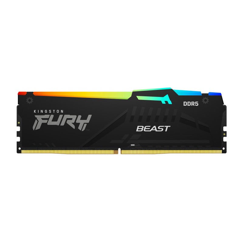 Kingston Technology Fury Beast RGB Módulo de Memória RAM 8 GB 1 x 8 GB DDR5 6000 MT/s CL36 288-pin DIMM - KF560C36BBEA-8 - 0740617331912