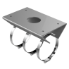 Hikvision DS-1684ZJ-P-Y Suporte de Poste em Aço Inoxidável, Diâmetro 67-127 mm, 1,3 kg, Apto para Exterior - 6936422110789