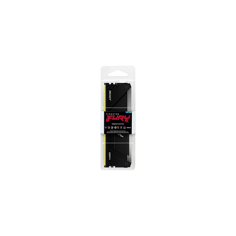 Kingston Technology Fury Beast RGB Módulo de Memória RAM 32 GB 1 x 32 GB DDR4 3200 MT/s CL16 288-pin DIMM - KF432C16BB2A/32 - 0740617337488