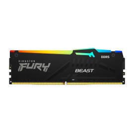 Kingston Technology Fury Beast RGB Módulo de Memória RAM 32 GB 1 x 32 GB DDR5 6000 MT/s CL30 288-pin DIMM - KF560C30BBEA-32 - 0740617342826