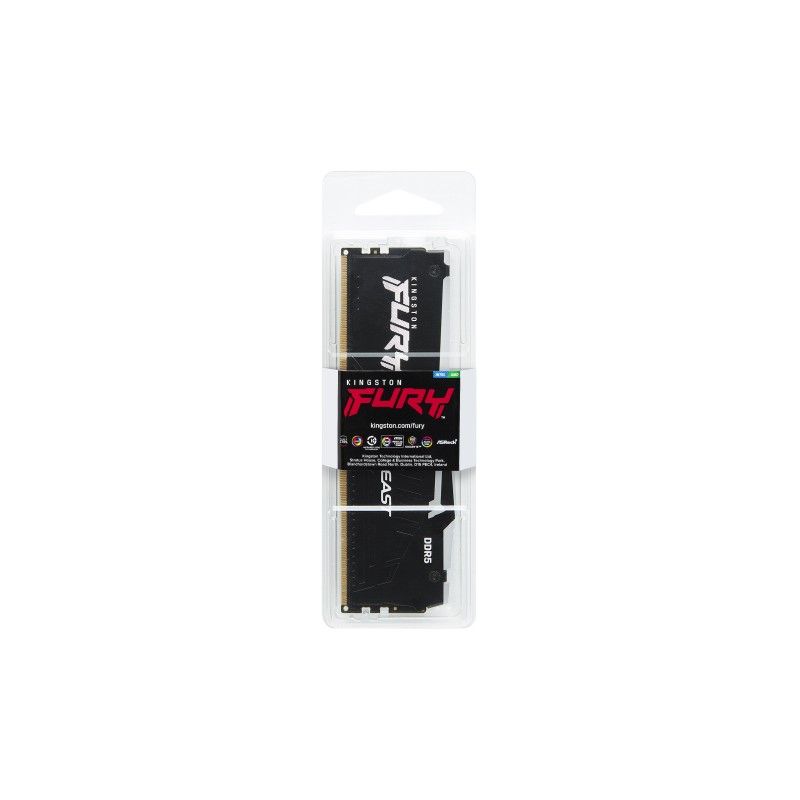 Kingston Technology Fury Beast RGB Módulo de Memória RAM 32 GB 1 x 32 GB DDR5 6000 MT/s CL30 288-pin DIMM - KF560C30BBEA-32 - 0740617342826