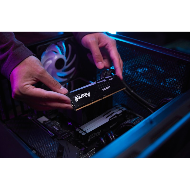 Kingston Technology Fury Beast RGB Módulo de Memória RAM 32 GB 1 x 32 GB DDR5 6000 MT/s CL30 288-pin DIMM - KF560C30BBEA-32 - 0740617342826
