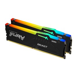 Kingston Technology Fury Beast RGB Módulo de Memória RAM 32 GB 2 x 16 GB DDR5 5600 MT/s CL36 288-pin DIMM - KF556C36BBEAK2-32 - 0740617330779