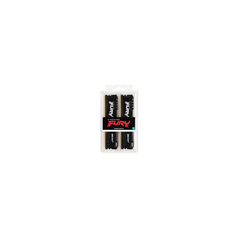 Kingston Technology FURY Beast Módulo de Memória RAM 16 GB 2 x 8 GB DDR4 3200 MT/s CL16 288-pin DIMM - KF432C16BBK2/16 - 0740617319903