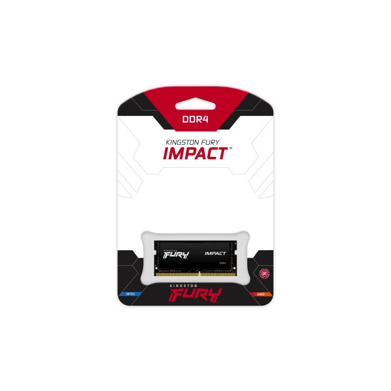 Kingston Technology Fury Impact Módulo de Memória RAM 32 GB 1 x 32 GB DDR4 3200 MT/s CL20 260-pin SO-DIMM - KF432S20IB/32 - 0740617318371
