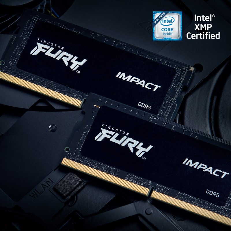 Kingston Technology Fury Impact Módulo de Memória RAM 16 GB 1 x 16 GB DDR5 5600 MT/s CL40 262-pin SO-DIMM - KF556S40IB-16 - 0740617331677
