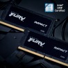 Kingston Technology Fury Impact Módulo de Memória RAM 16 GB 1 x 16 GB DDR5 5600 MT/s CL40 262-pin SO-DIMM - KF556S40IB-16 - 0740617331677