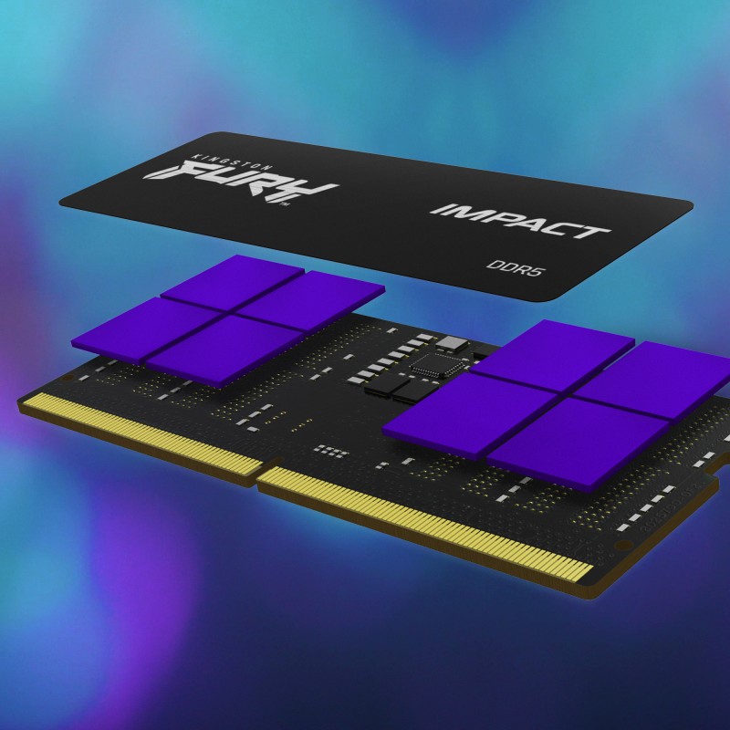 Kingston Technology Fury Impact Módulo de Memória RAM 16 GB 1 x 16 GB DDR5 5600 MT/s CL40 262-pin SO-DIMM - KF556S40IB-16 - 0740617331677