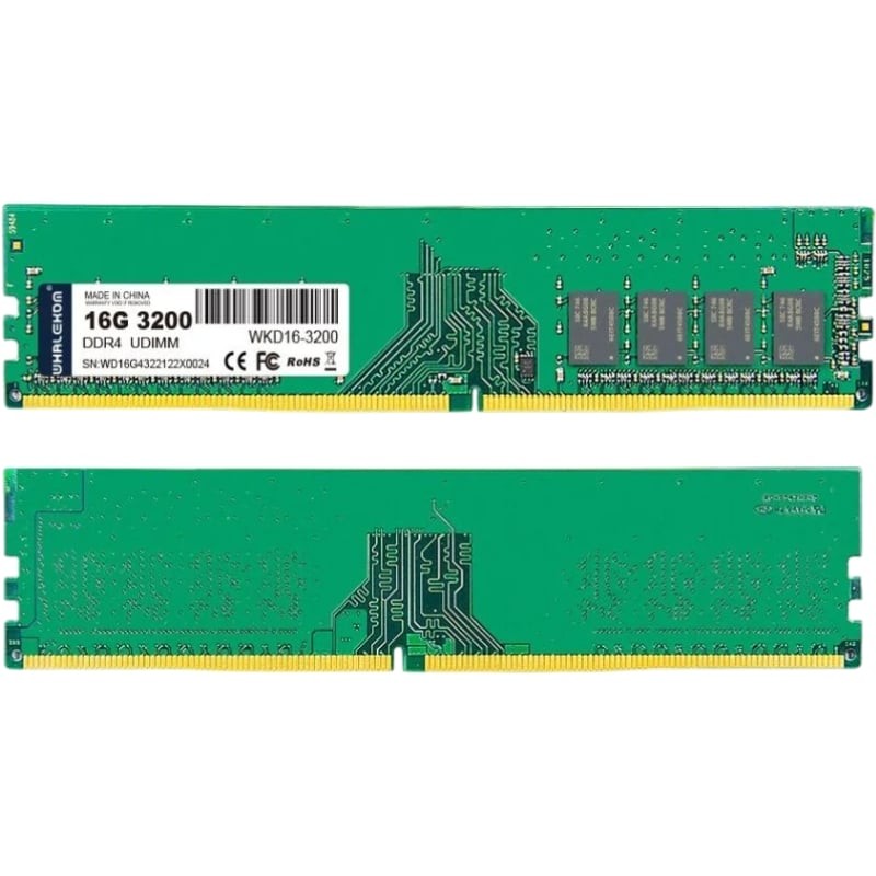 Whalekom WK4UD32 Módulo de Memória RAM 16 GB 1 x 16 GB DDR4 3200 MHz - WK4UD32-16GB
