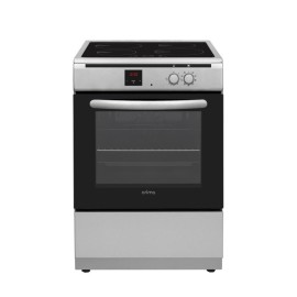Orima OR-648-IN Fogão Elétrico, 4 Queimadores, Mesa Half Inox, Forno 65 L, 60 cm, Half Inox - 050411 - 5603883214318
