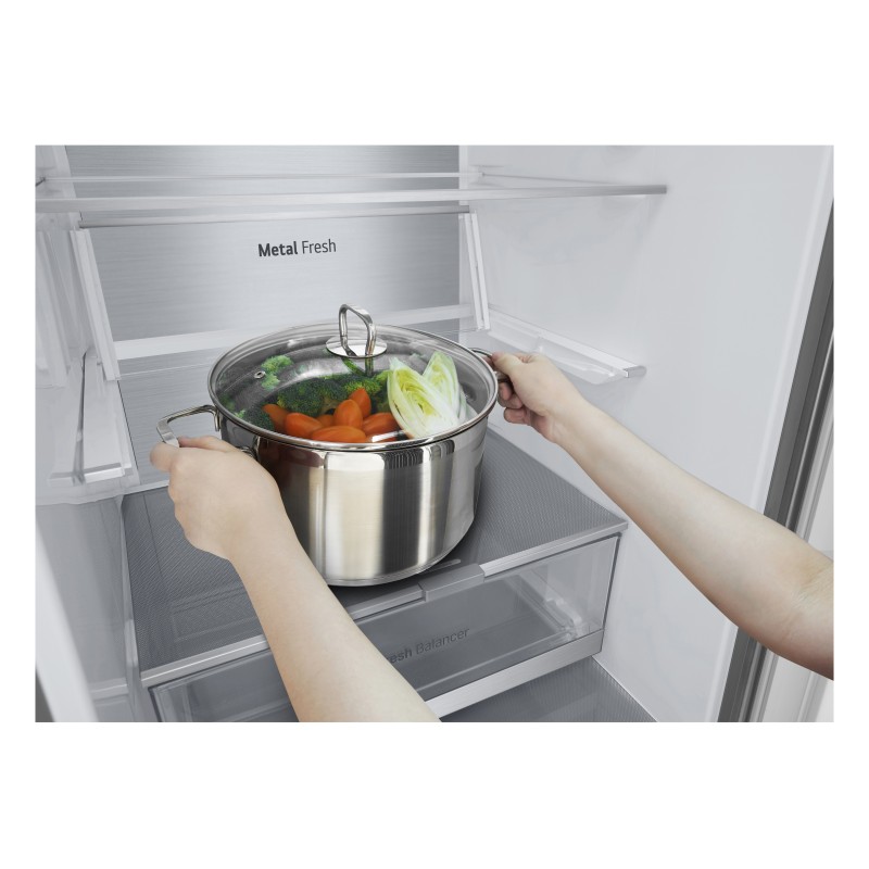 LG GBV7280BMB Frigorífico Combinado Independente, 387 L, No Frost, Aço inoxidável - 8806084880796