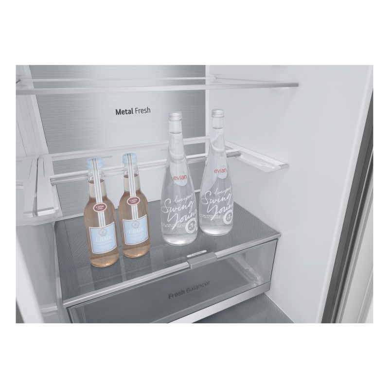 LG GBV7280BMB Frigorífico Combinado Independente, 387 L, No Frost, Aço inoxidável - 8806084880796