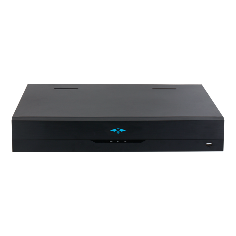 X-Security XS-NVR6432A-4K-4AI Gravador NVR, 32 CH, 32 IP, 12 MP, 384 Mbps, 4 HDD até 16 TB, 2 HDMI 4K e 2 VGA, IA, WEB, DSS/PSS, Smartphone e NVR - 8435325471877