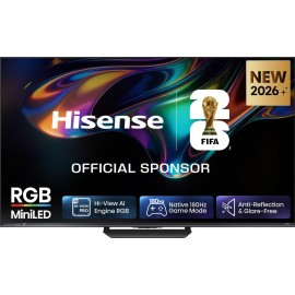 Hisense 65UR8S RGB-MiniLED TV Plano 165,1 cm (65") 4K Ultra HD, Smart TV, Wi-Fi, Ethernet, LAN, Bluetooth, Preto - 6942351436630