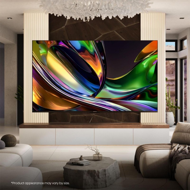 Hisense 65UR8S RGB-MiniLED TV Plano 165,1 cm (65") 4K Ultra HD, Smart TV, Wi-Fi, Ethernet, LAN, Bluetooth, Preto - 6942351436630