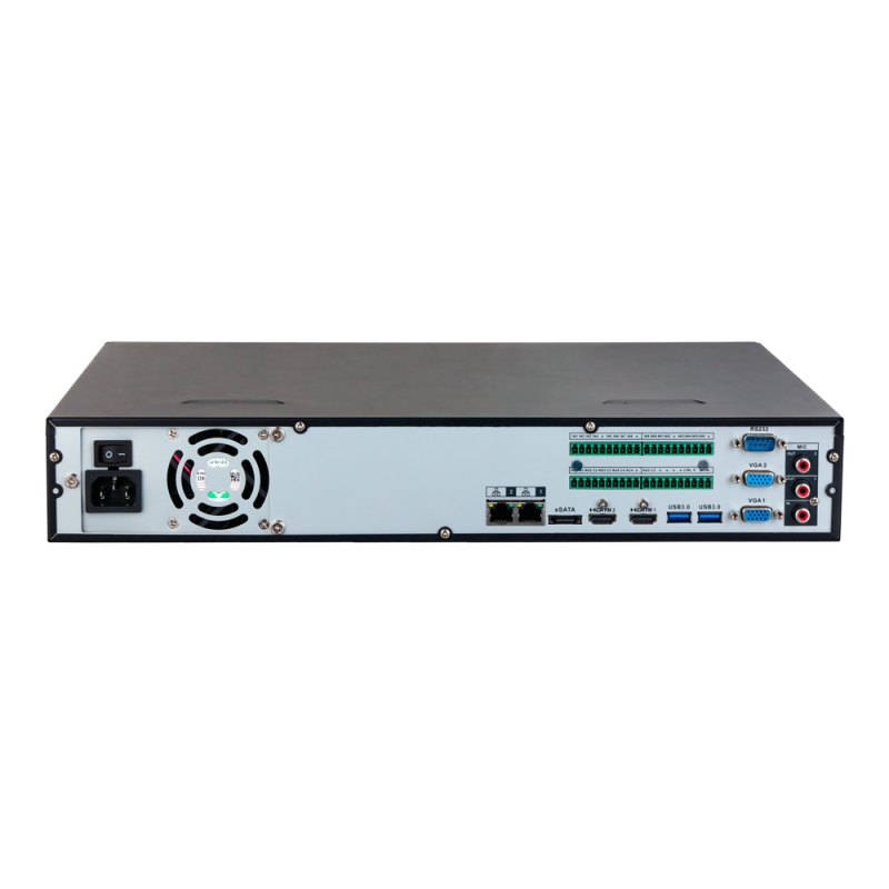 X-Security XS-NVR6432A-4K-4AI Gravador NVR, 32 CH, 32 IP, 12 MP, 384 Mbps, 4 HDD até 16 TB, 2 HDMI 4K e 2 VGA, IA, WEB, DSS/PSS, Smartphone e NVR - 8435325471877