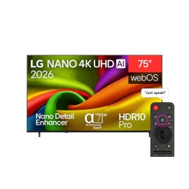 LG 75NU850B6LA.AEU LED TV Plano 190,5 cm (75") 4K, Ultra HD, Smart TV, Wi-Fi, Ethernet, LAN, Bluetooth, Preto - 8806096703243