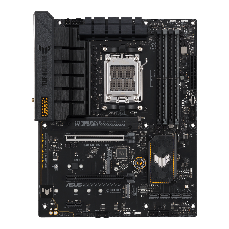 ASUS TUF GAMING B650-E WIFI Motherboard AMD B650 Socket AM5 DDR5 ATX PCIe 5.0 M.2 Wi-Fi - 90MB1GT0-M0EAY0 - 4711387423073