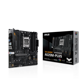 ASUS TUF GAMING A620M-PLUS Motherboard AMD A620 Socket AM5 DDR5 micro ATX PCIe 4.0 M.2 - 90MB1EZ0-M0EAY0 - 4711387164303