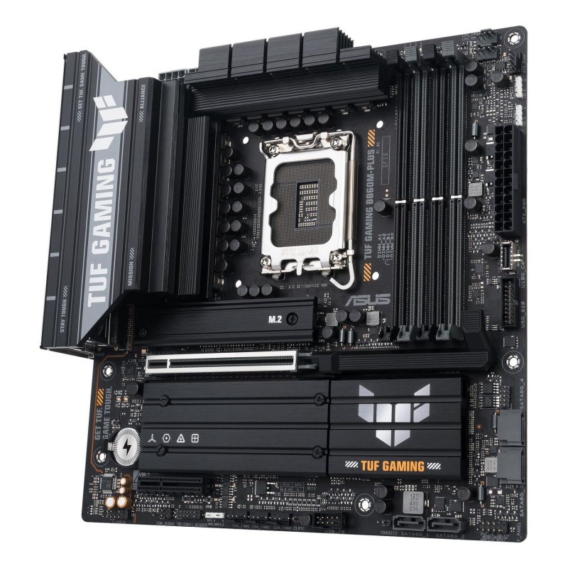 ASUS TUF GAMING B860M-PLUS Motherboard Intel B860 Socket LGA 1851 DDR5 micro ATX PCIe 5.0 M.2 - 90MB1JW0-M0EAY0 - 4711387785126