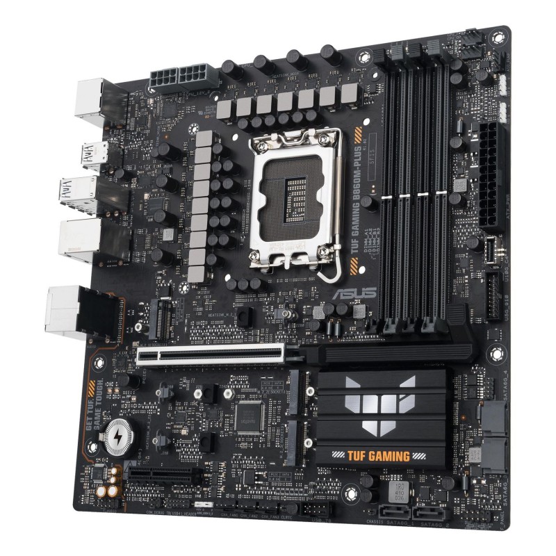 ASUS TUF GAMING B860M-PLUS Motherboard Intel B860 Socket LGA 1851 DDR5 micro ATX PCIe 5.0 M.2 - 90MB1JW0-M0EAY0 - 4711387785126