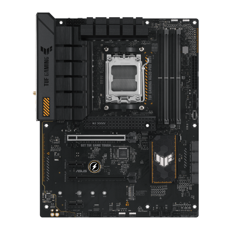 ASUS TUF GAMING A620-PRO WIFI Motherboard AMD A620 Socket AM5 DDR5 ATX PCIe 4.0 M.2 Wi-Fi - 90MB1FR0-M0EAY0 - 4711387206812