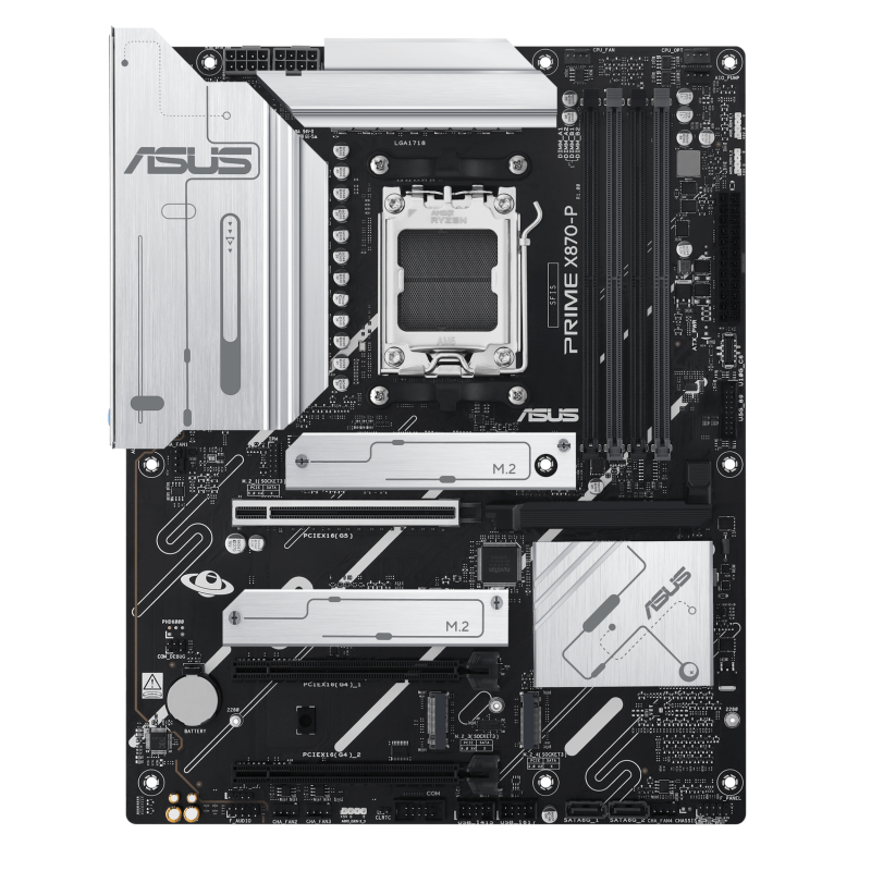 ASUS PRIME X870-P Motherboard AMD X870 Socket AM5 DDR5 ATX PCIe 5.0 M.2 - 90MB1IT0-M0EAY0 - 4711387723036