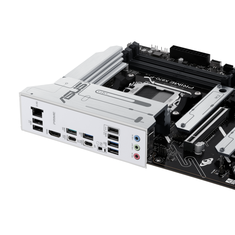 ASUS PRIME X870-P Motherboard AMD X870 Socket AM5 DDR5 ATX PCIe 5.0 M.2 - 90MB1IT0-M0EAY0 - 4711387723036