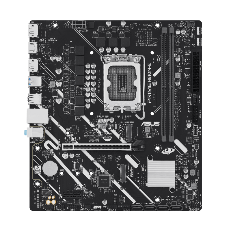 ASUS PRIME H810M-E-CSM Motherboard Intel H810 Socket LGA 1851 DDR5 micro ATX PCIe 4.0 M.2 - 90MB1N20-M0EAYC - 4711636188203