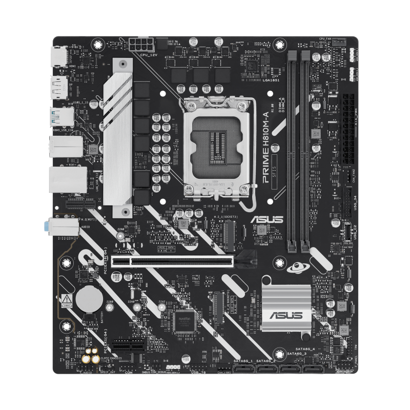 ASUS PRIME H810M-A-CSM Motherboard Intel H810 Socket LGA1851 DDR5 micro ATX PCIe 4.0 M.2 - 90MB1KK0-M0EAYC - 4711387844625