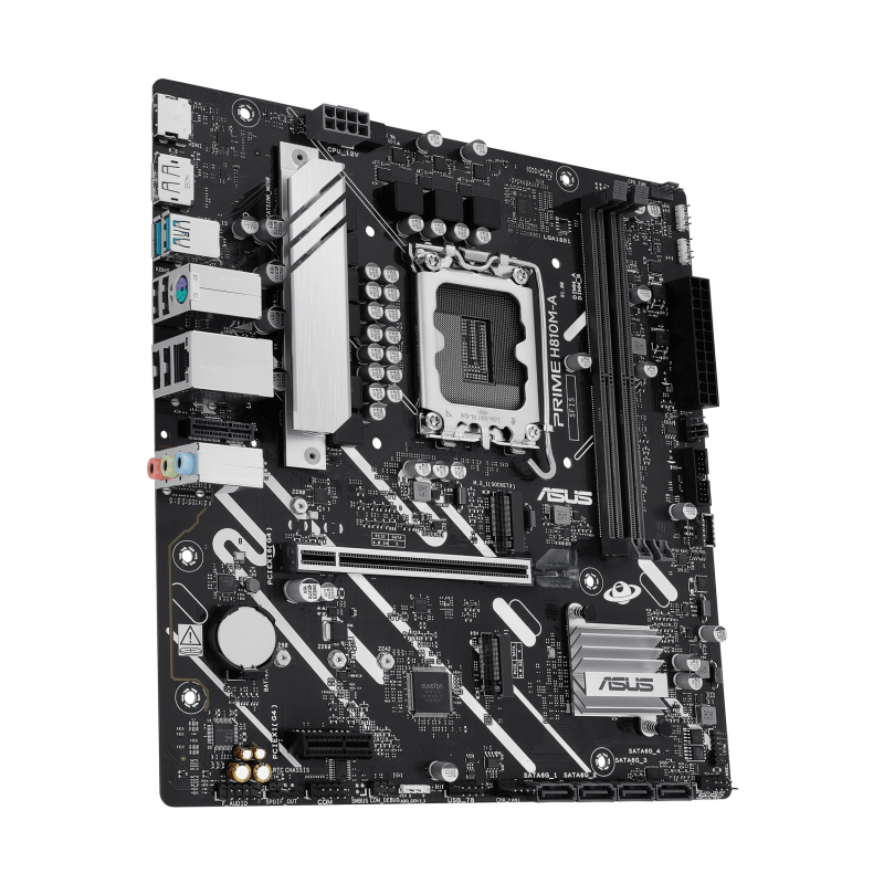ASUS PRIME H810M-A-CSM Motherboard Intel H810 Socket LGA1851 DDR5 micro ATX PCIe 4.0 M.2 - 90MB1KK0-M0EAYC - 4711387844625