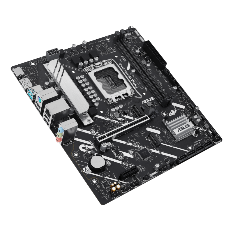 ASUS PRIME H810M-A-CSM Motherboard Intel H810 Socket LGA1851 DDR5 micro ATX PCIe 4.0 M.2 - 90MB1KK0-M0EAYC - 4711387844625