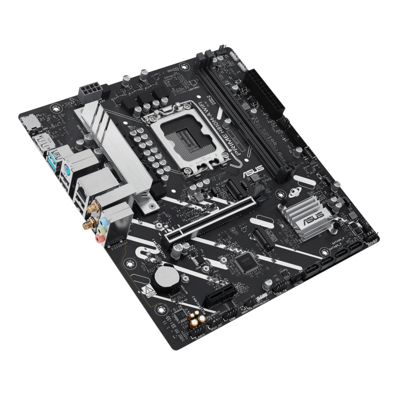 ASUS PRIME H810M-A WIFI Motherboard Intel H810 Socket LGA 1851 DDR5 micro ATX PCIe 4.0 M.2 Wi-Fi - 90MB1KJ0-M0EAY0 - 4711387842522